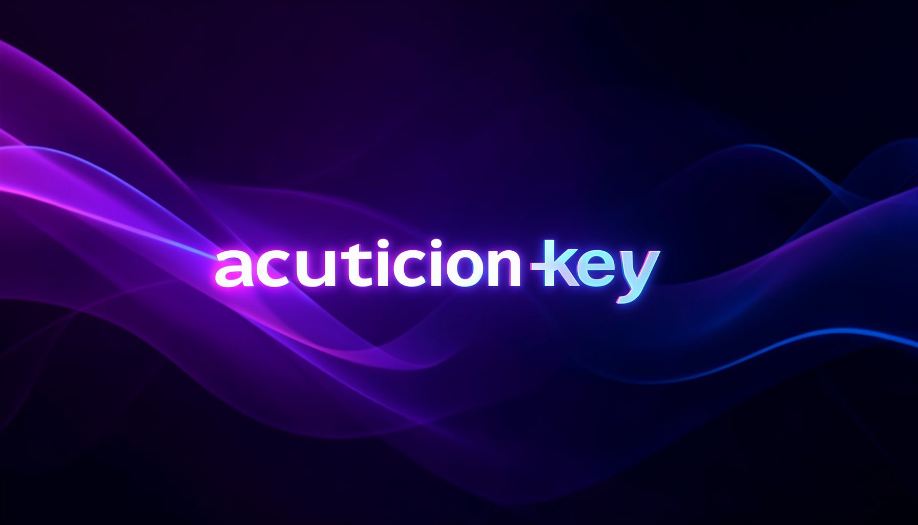 Purple and indigo abstract waves with glowing activation-key text hint, futuristic mood