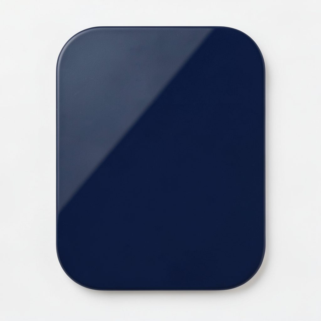 Tall rounded tile with a deep navy shadow, suggesting an office or productivity application